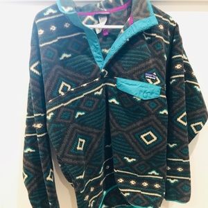 RARE VINTAGE PATAGONIA FLEECE SNAP T PULLOVER